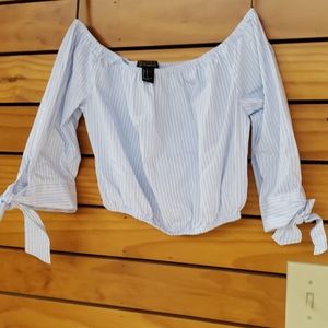Forever 21 striped crop shirt.